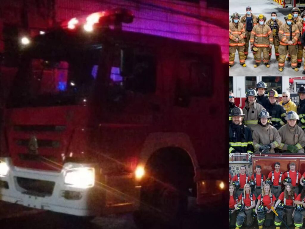 volunteer firefighter light bar with vehicle photo